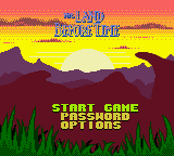 Land Before Time Title Screen